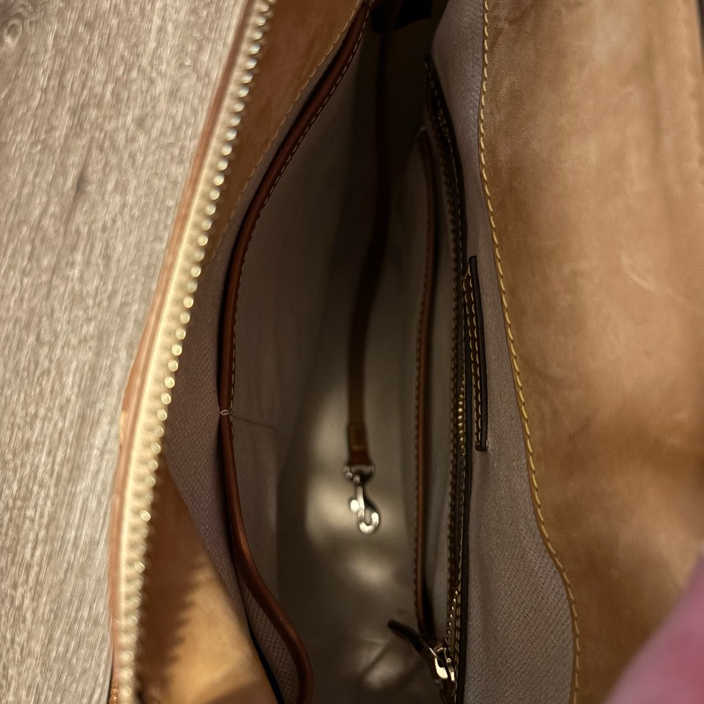 Dooney & Bourke Tan Monogram Shoulder Bag - Picture 8 of 10